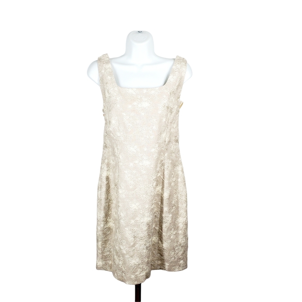 The Limited Cream Sleeveless Dress